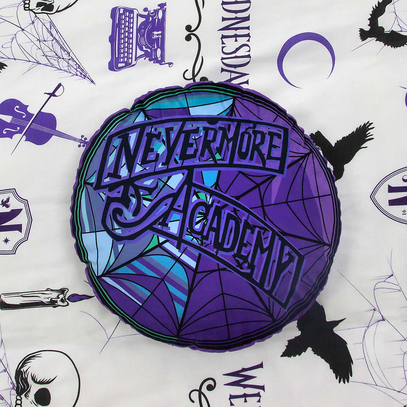 Wednesday Addams Round Cushion