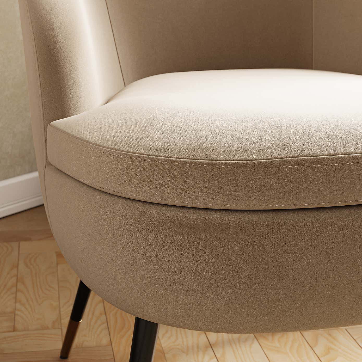 Marcie Luxe Velvet Cocktail Chair