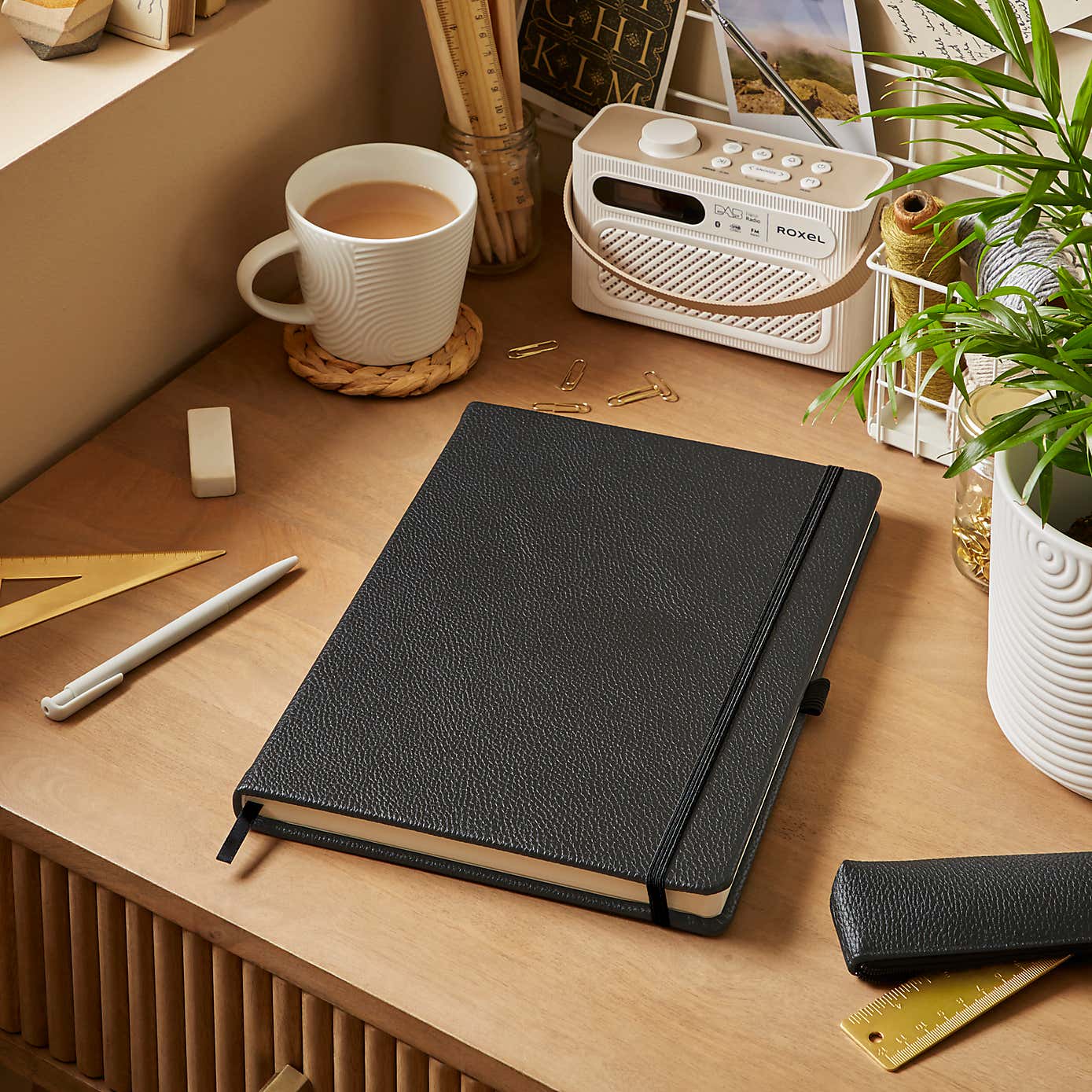 Waters and Noble Premium Faux Leather Notebook