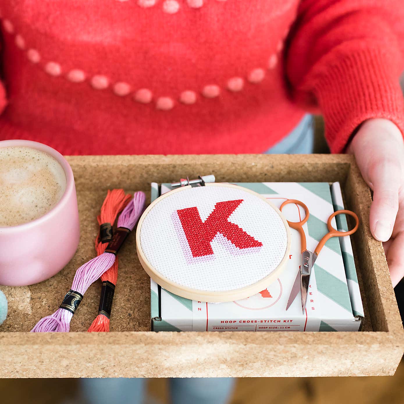 Cotton Clara Drop Shadow Alphabet Cross Stitch Kit