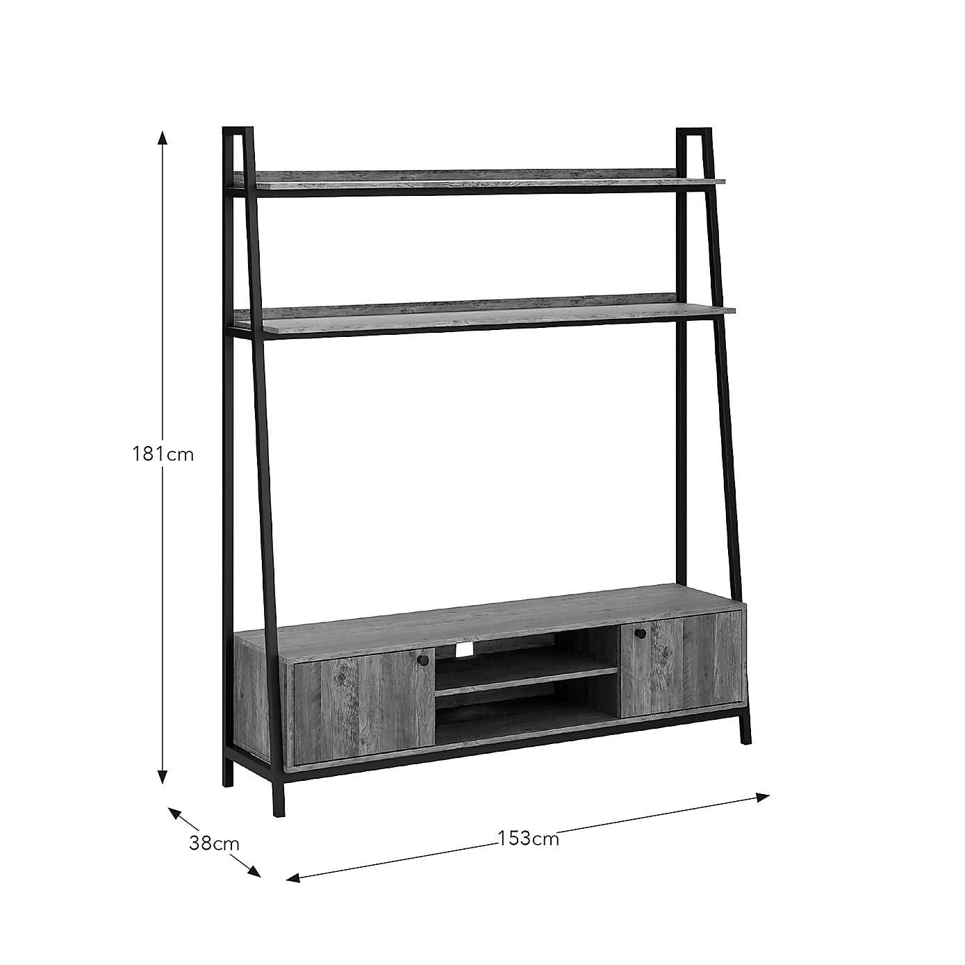Fulton Ladder Shelf TV Stand