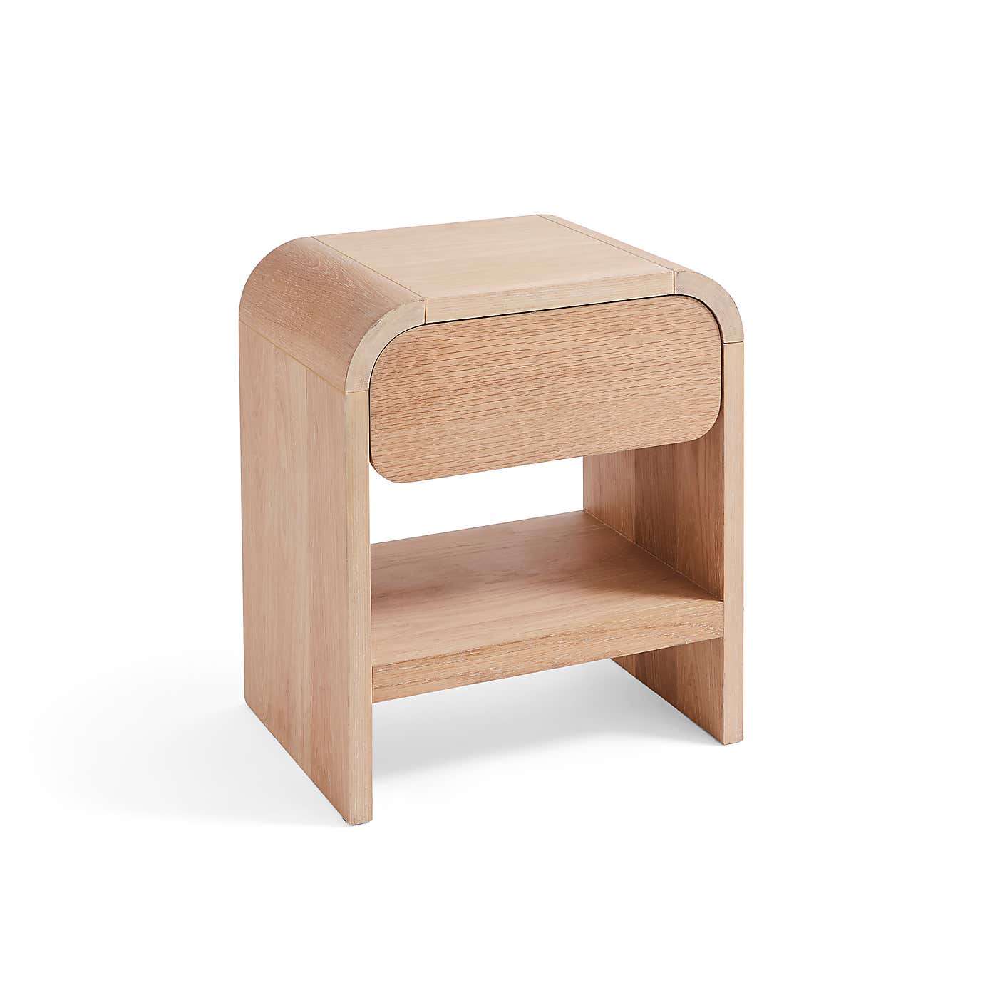 Bennett 1 Drawer Bedside Table, Light Oak