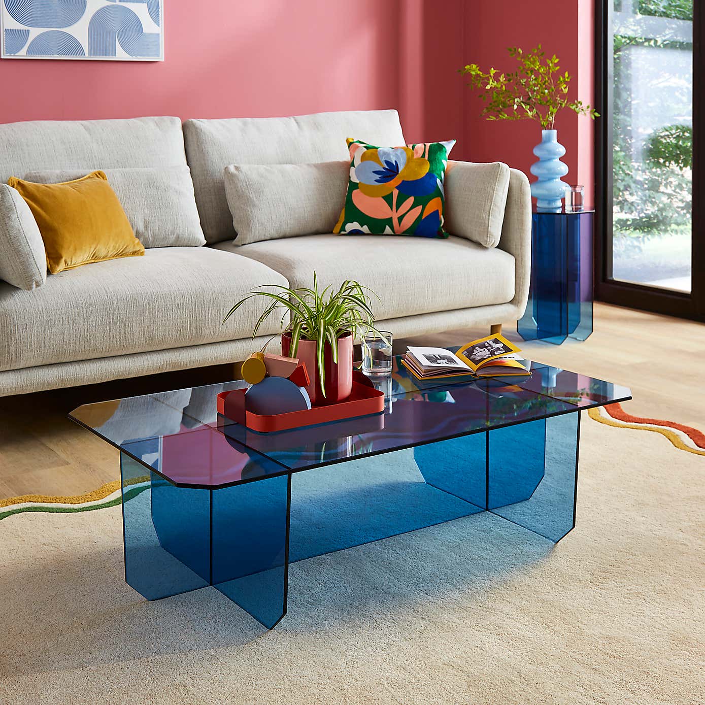 Elements Bowden Glass Coffee Table