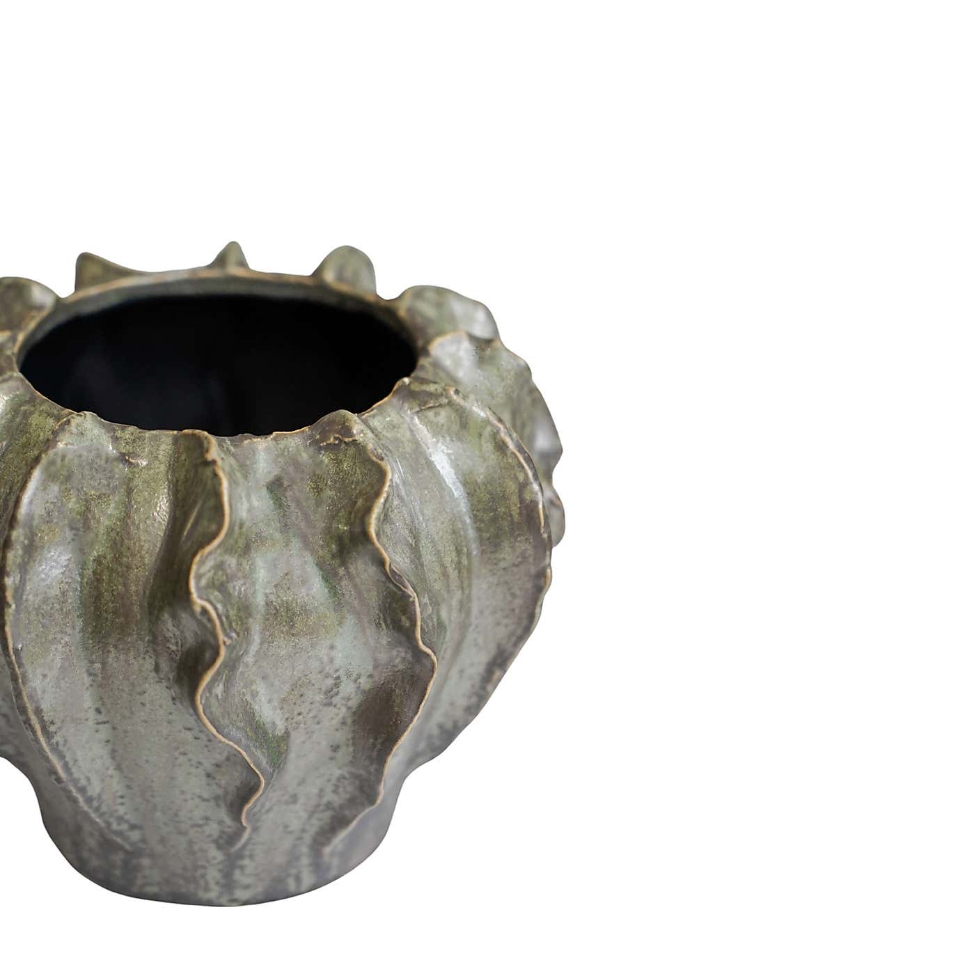 Scarlet Coral Reef Ceramic Vase