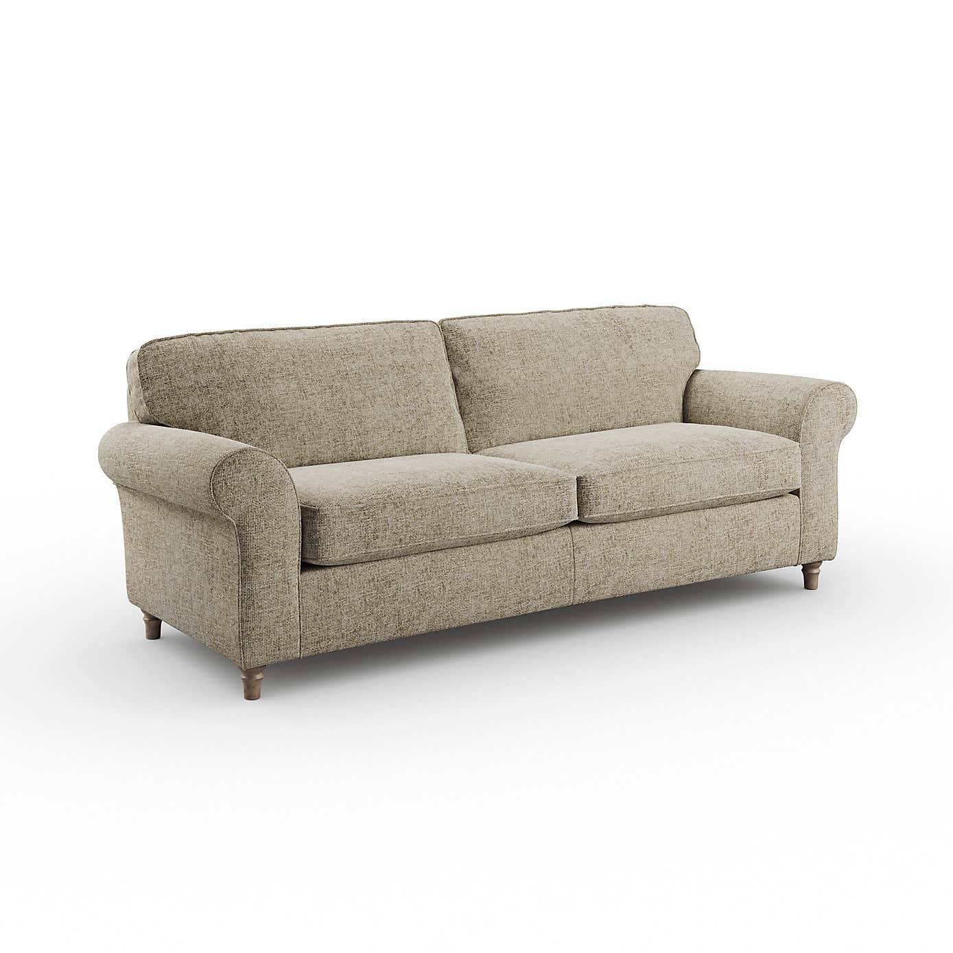 Flori 4 Seater Sofa, Chunky Chenille