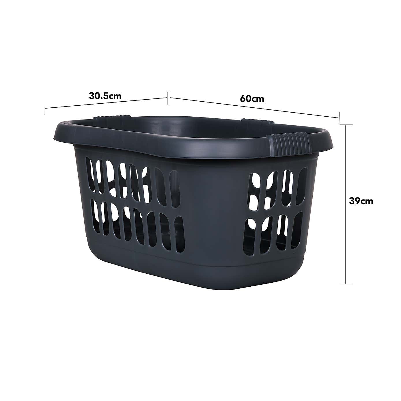 Wham Casa Set of 2 Plastic Hipster Laundry Baskets
