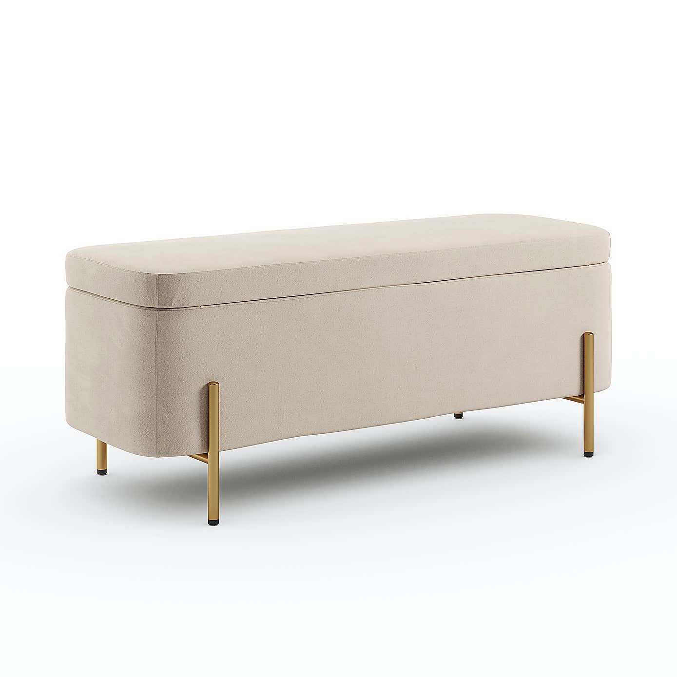 Ivy Velvet Storage Ottoman