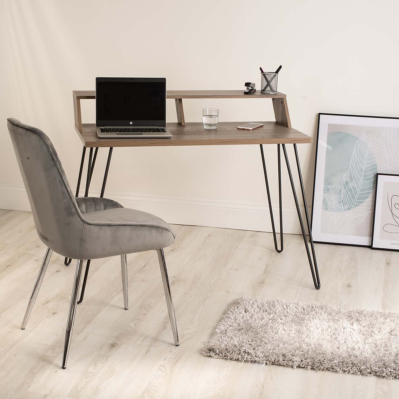 Bea Oak Effect Smart Desk