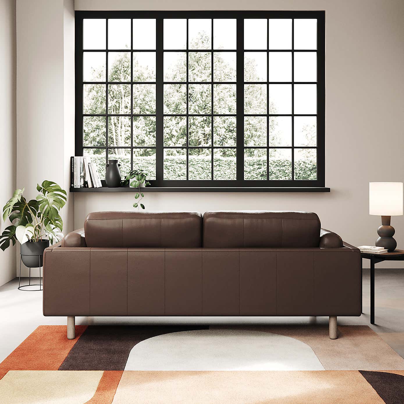 Newton Classic Leather 3 Seater Sofa