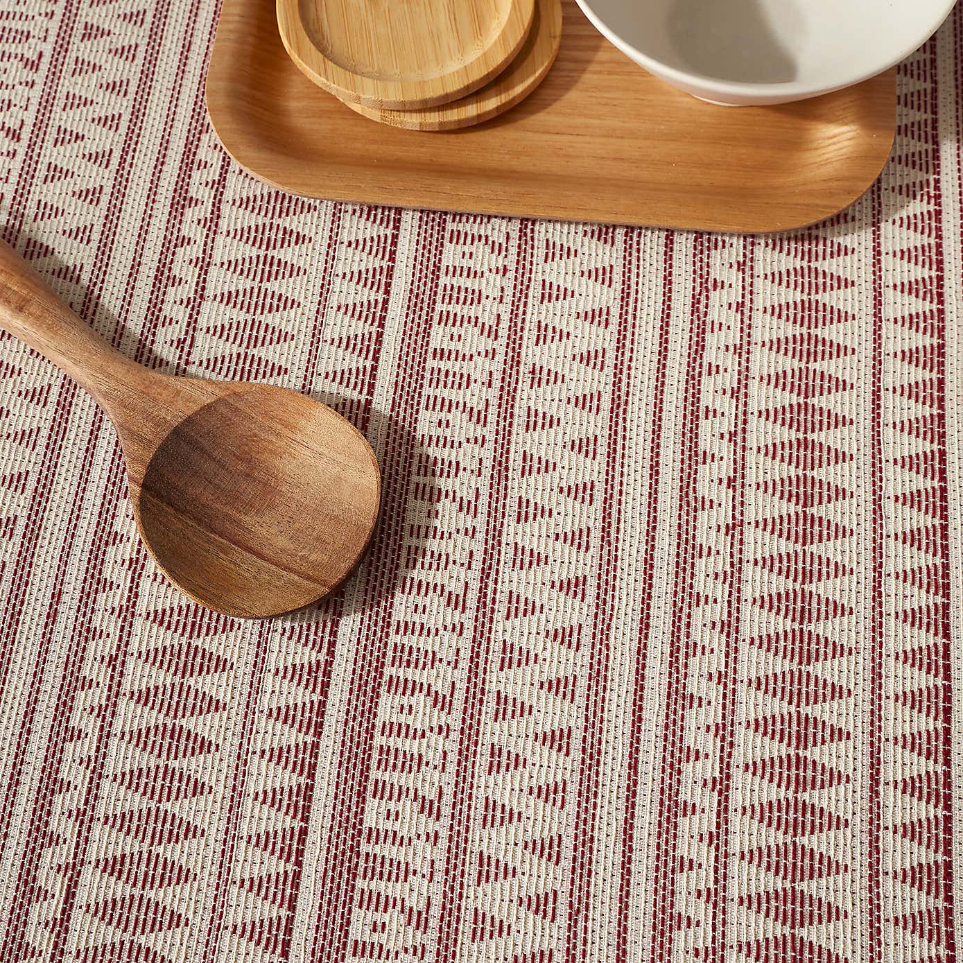 Global Woven Natural Cotton Tablecloth