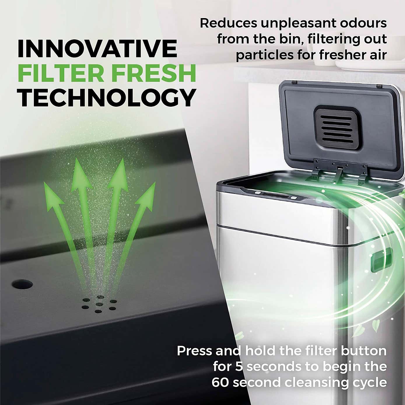 Tower 60L Ozone Sensor Bin