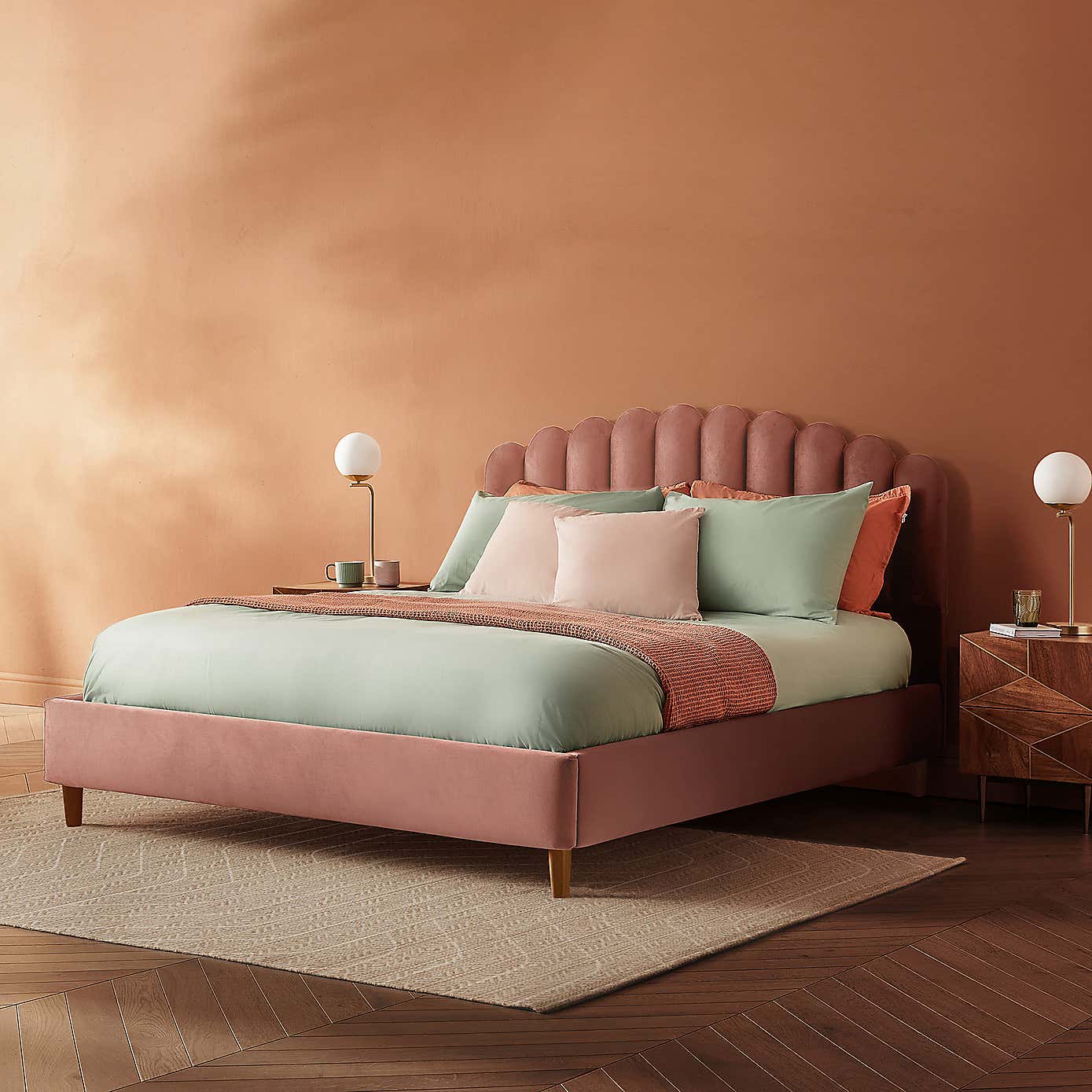 Silentnight Oriana Bed Frame, Velvet