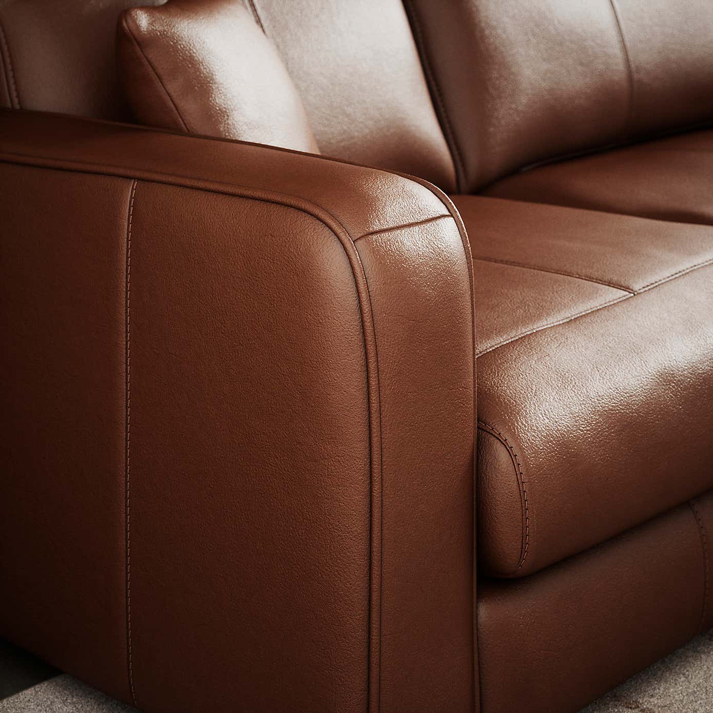 Carson Vintage Leather Large Corner Chaise Sofa