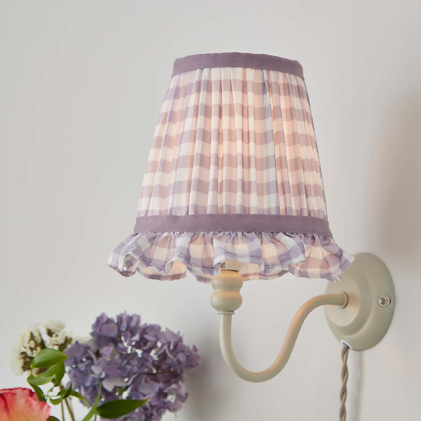 Carys Frilled Gingham Lamp Shade