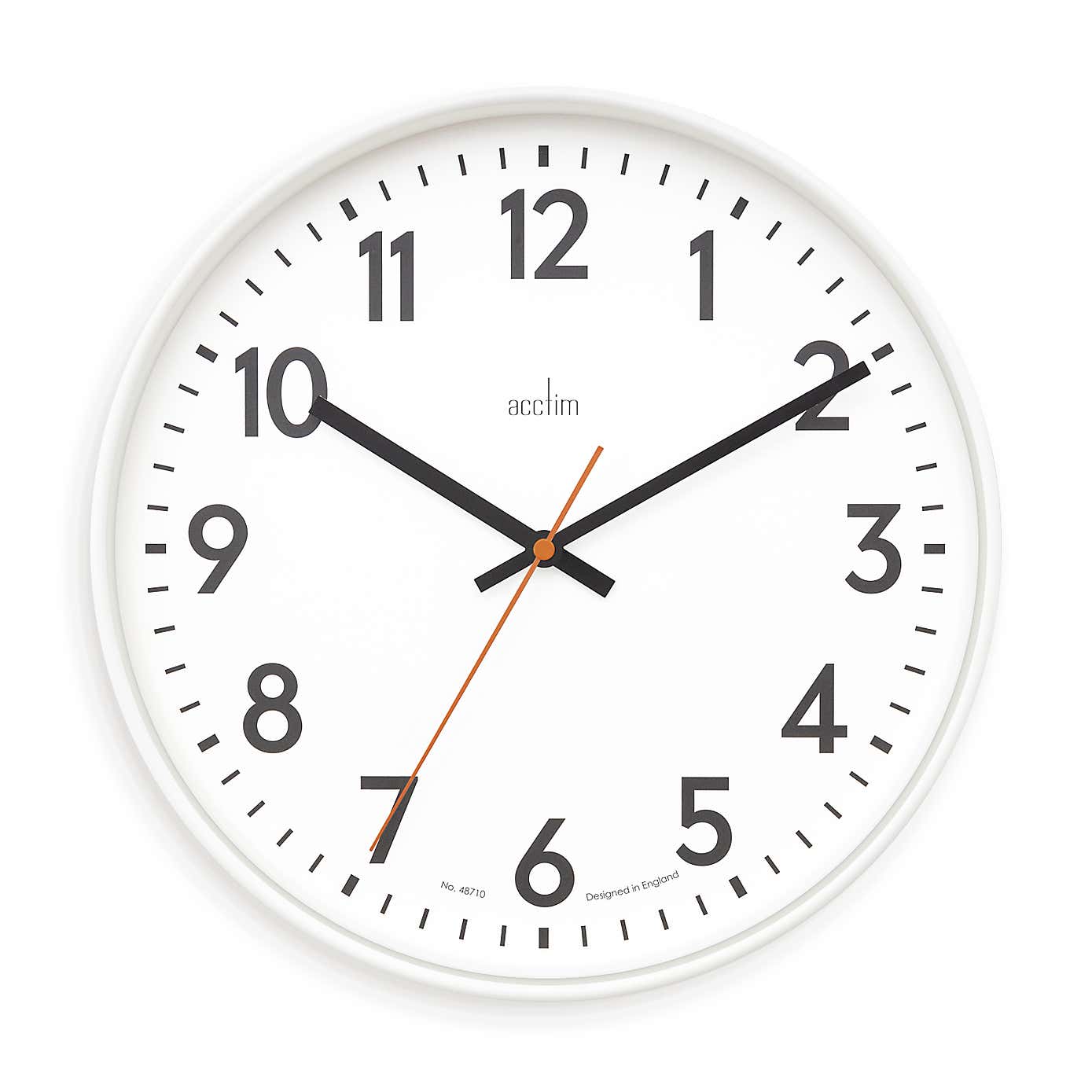 Acctim Hugo Modern Bright Wall Clock 30cm