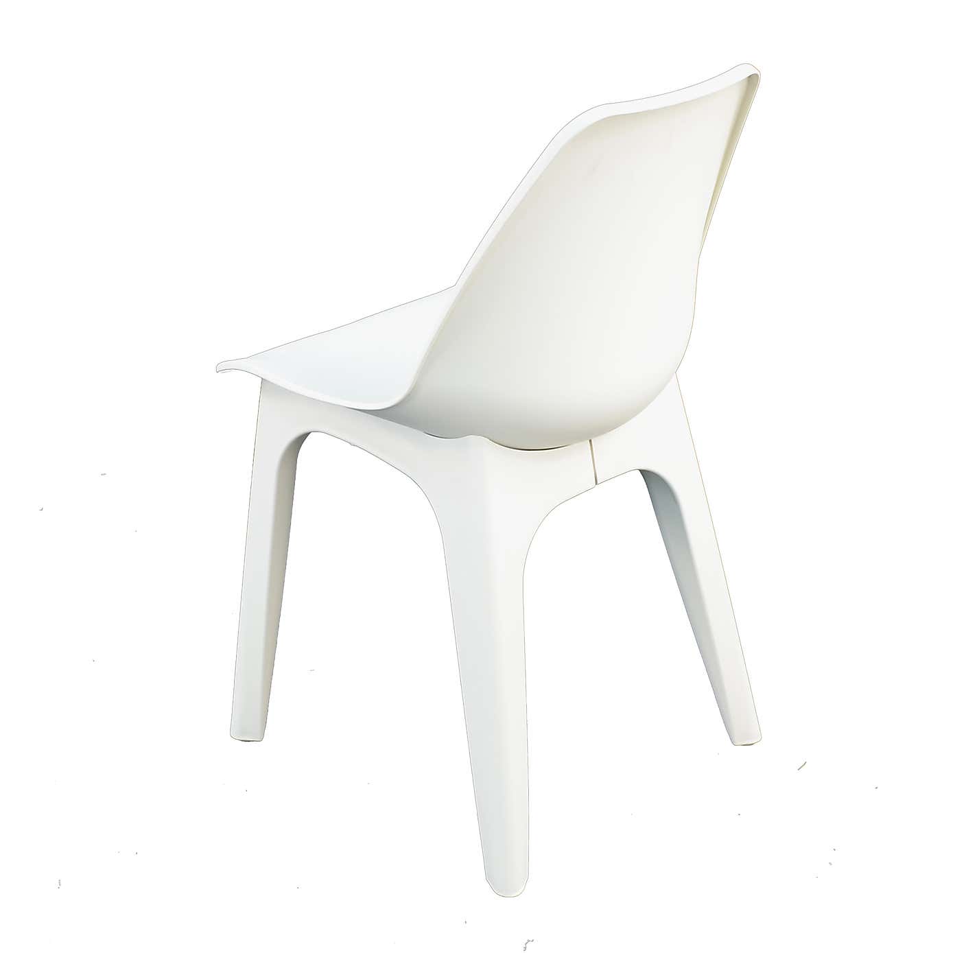 Ponente 4 Seater White Dining Set with Eolo Chairs