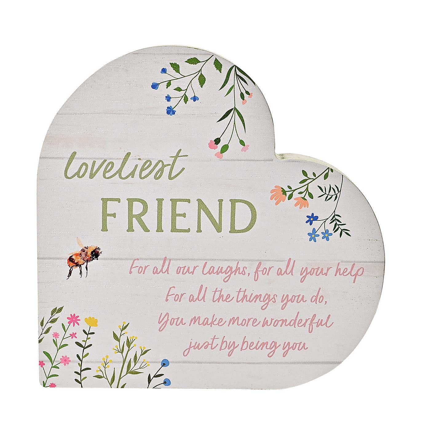 The Cottage Garden 'Friend' Heart Ornament