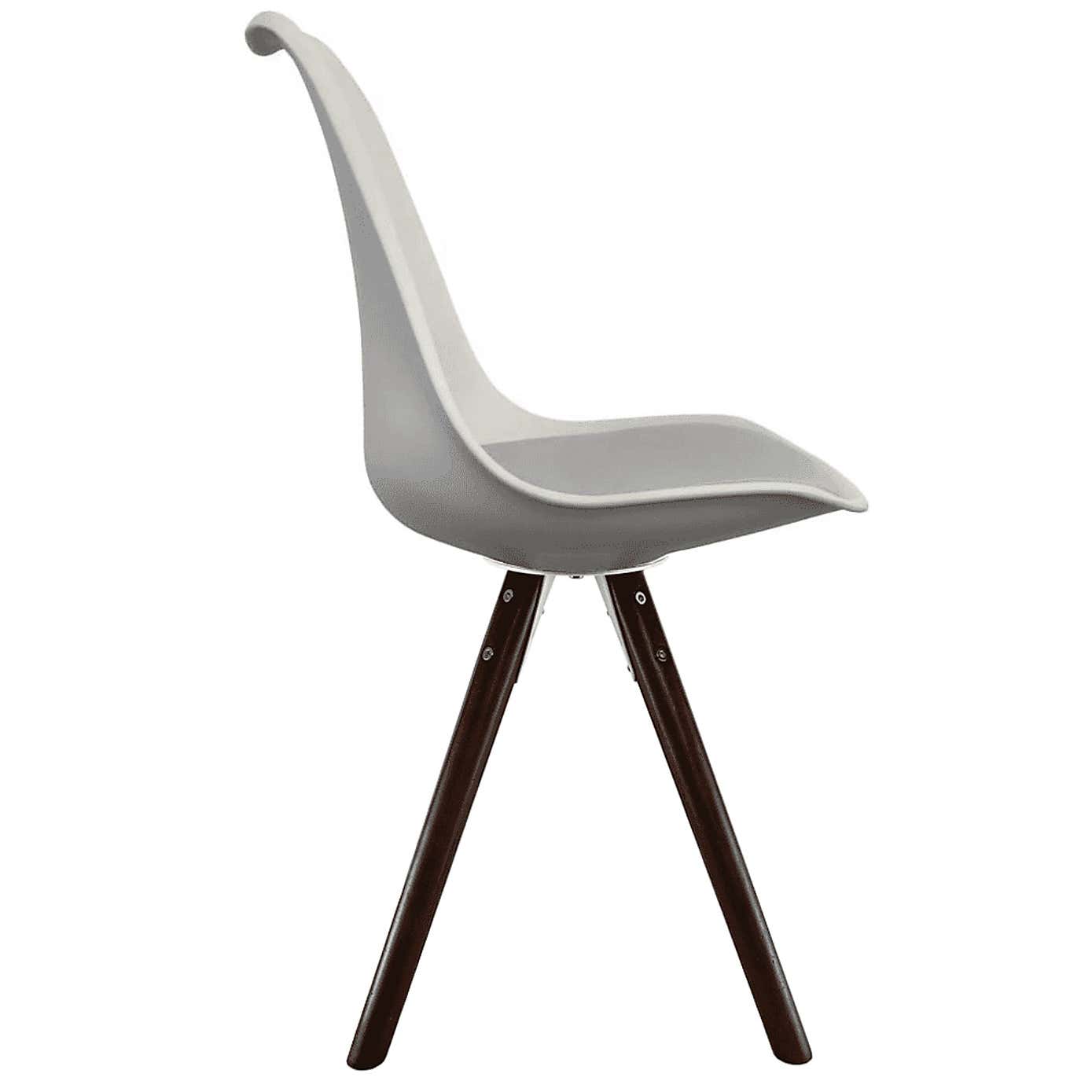 Fusion Living Soho Plastic Dining Chair with Pyramid Legs