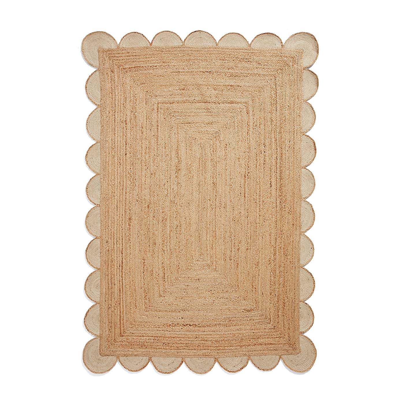 Savannah Scallop Jute Rug