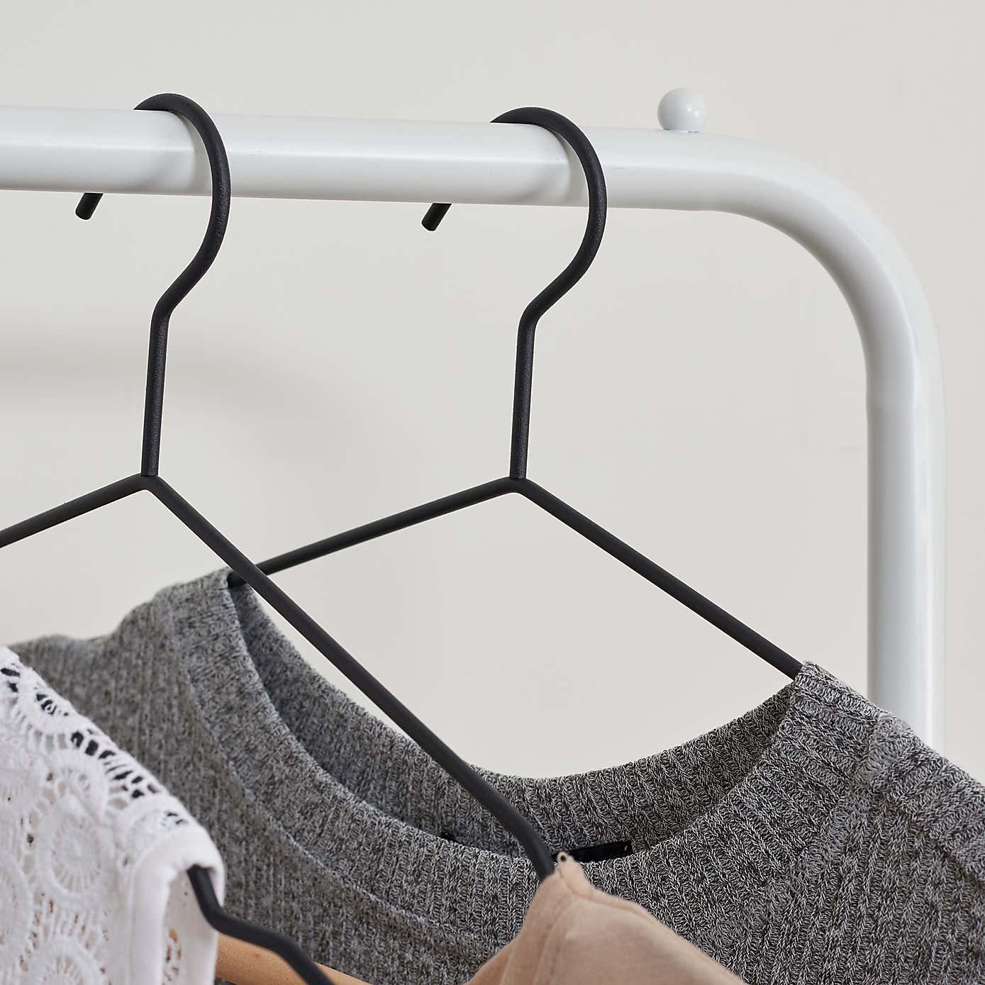 White Garment Rail