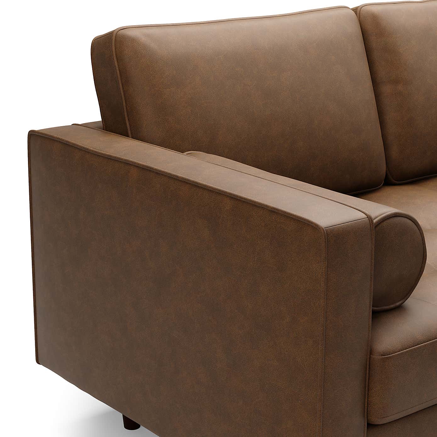 Zoe Faux Leather Right Hand Corner Sofa