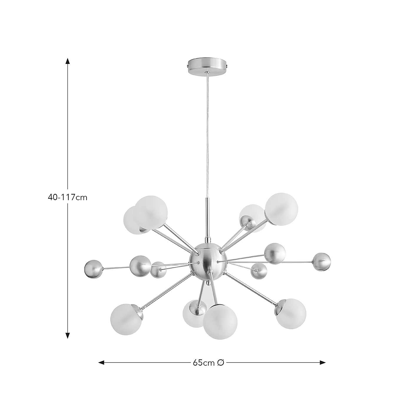 Nova 8 Light Adjustable Cluster Ceiling Light
