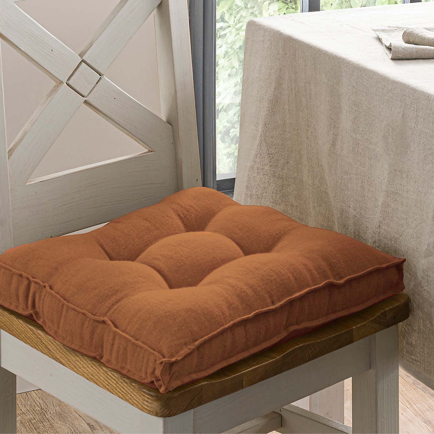 Natural Linen Seat Pad