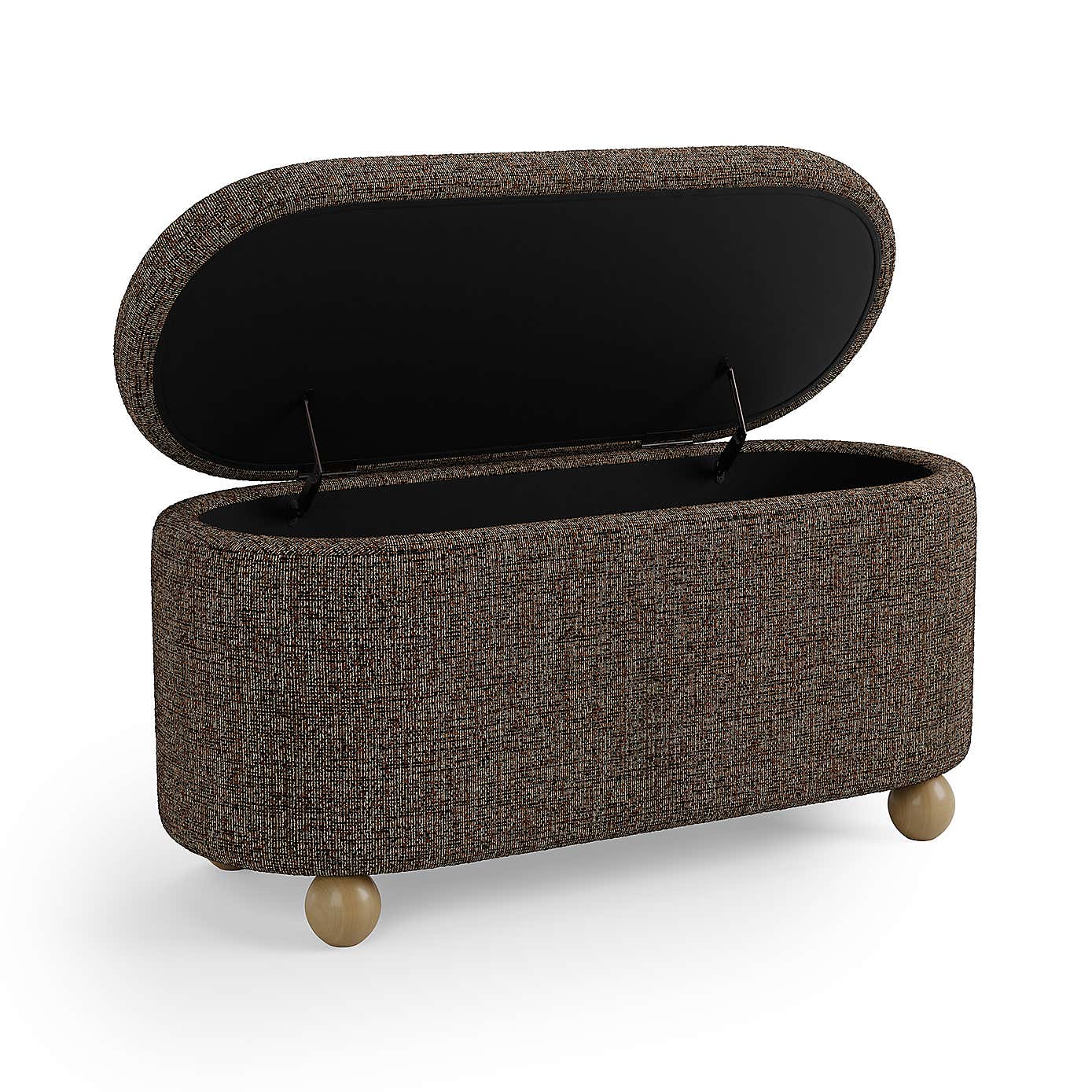 Nylah Luxe Boucle Storage Ottoman