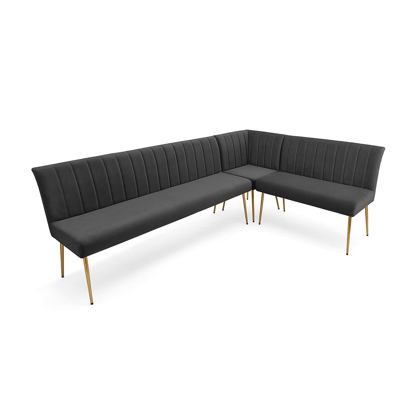 Kendall Velvet Corner Bench