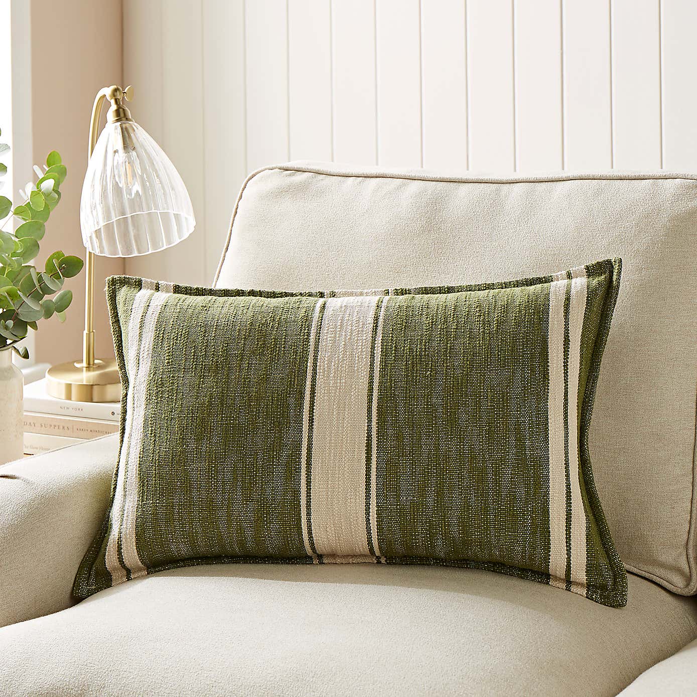 Churchgate Mallory Striped Rectangular Cushion