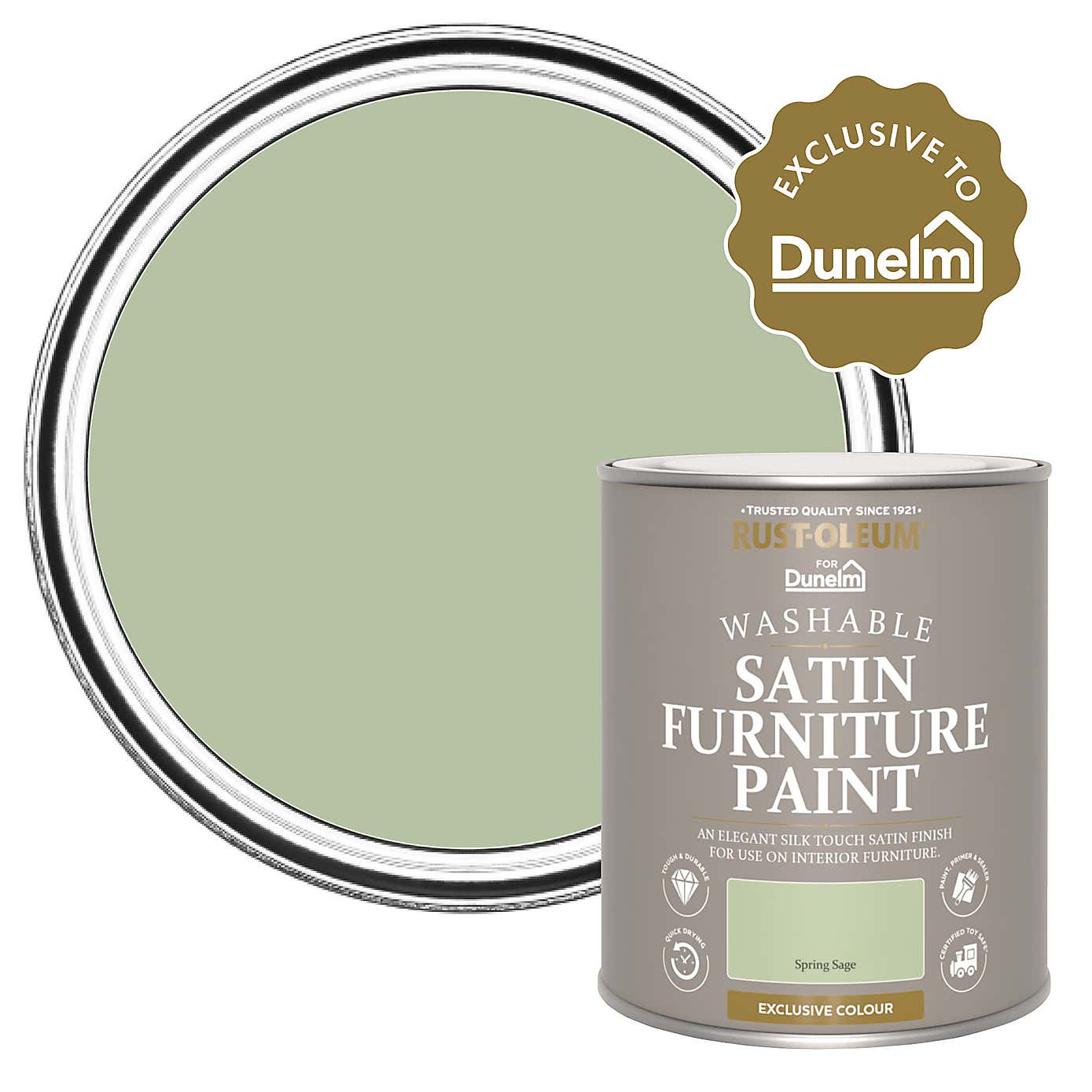 Spring Sage Satin 750ml Furniture Paint