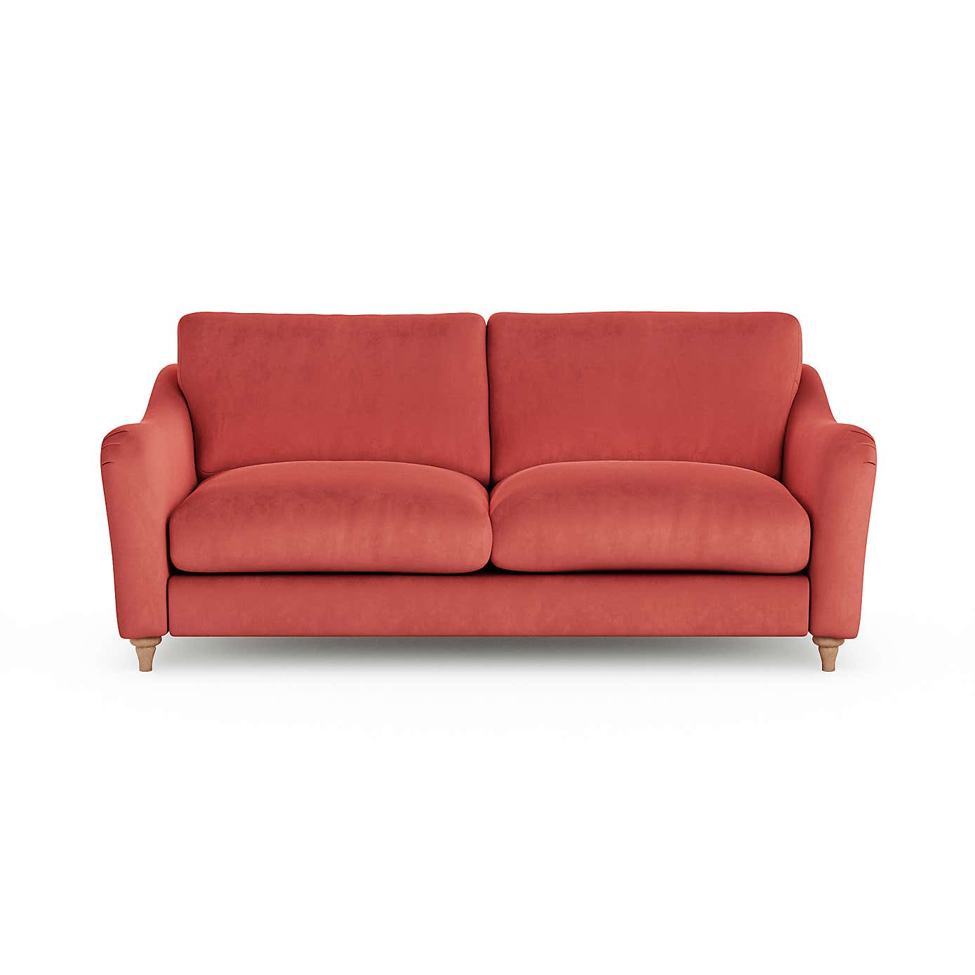 Hattie Matte Plush Velvet 3 Seater Sofa