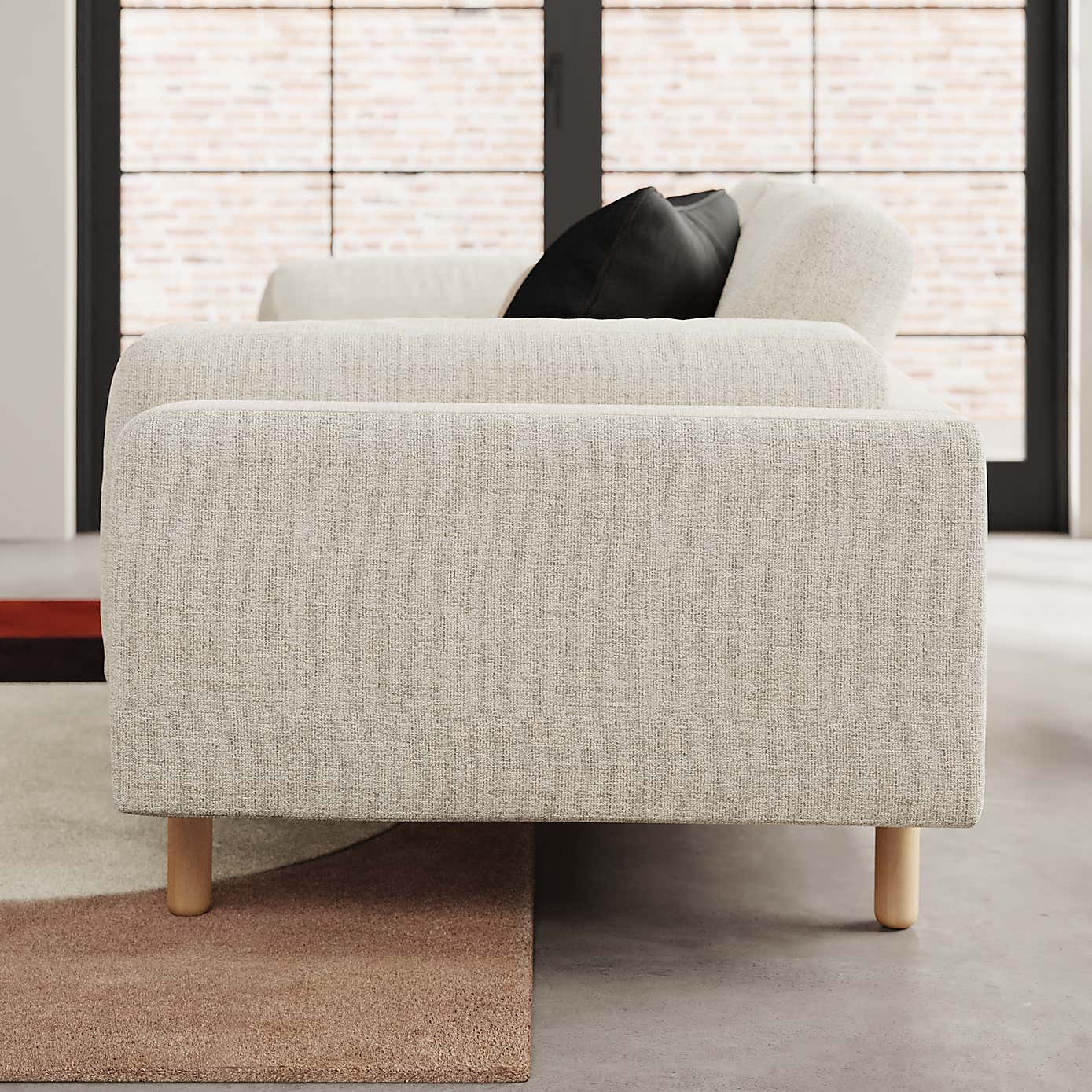 Newton Chunky Tonal Weave 2 Seater Sofa