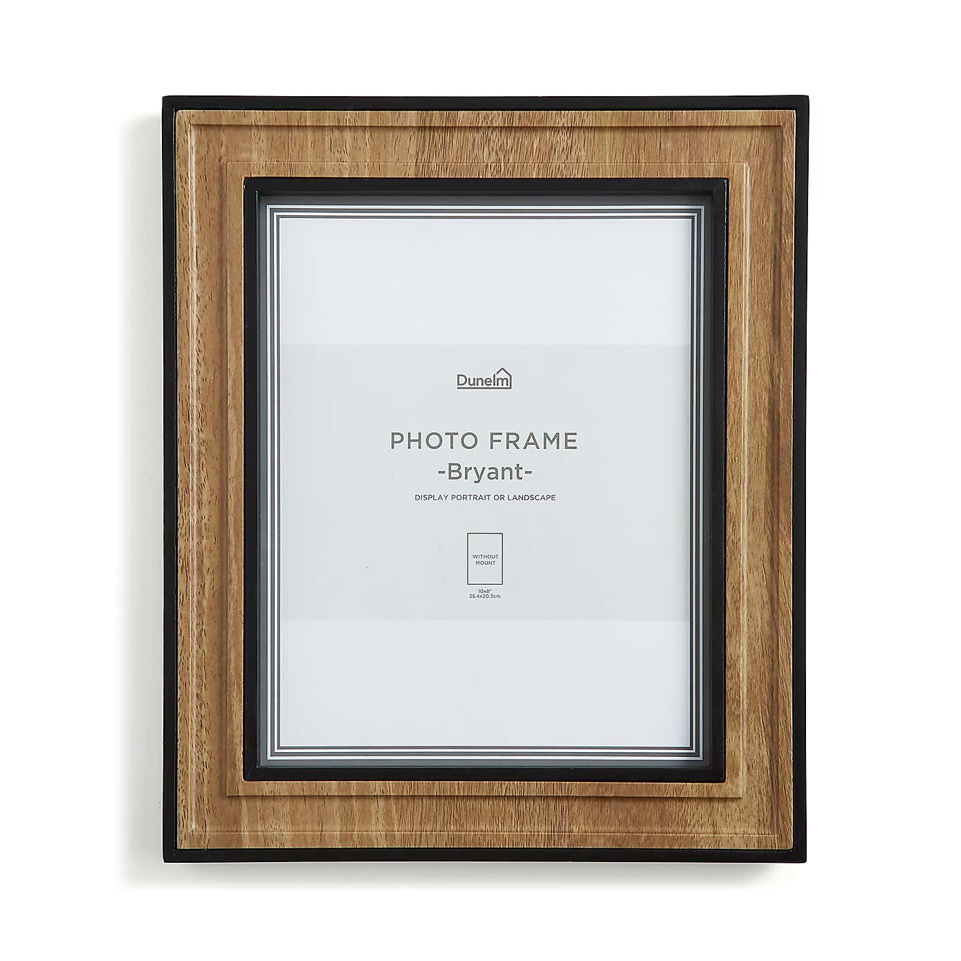 Bryant Natural and Black Photo Frame