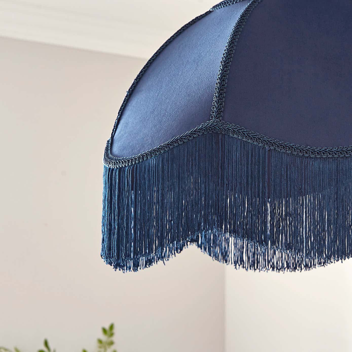 Carmona Fringed Velvet Lamp Shade