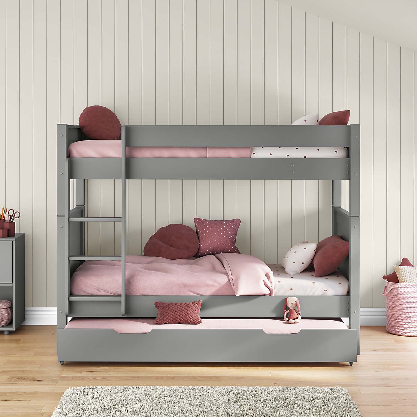 Stompa Classic Bunk Bed With Open Trundle