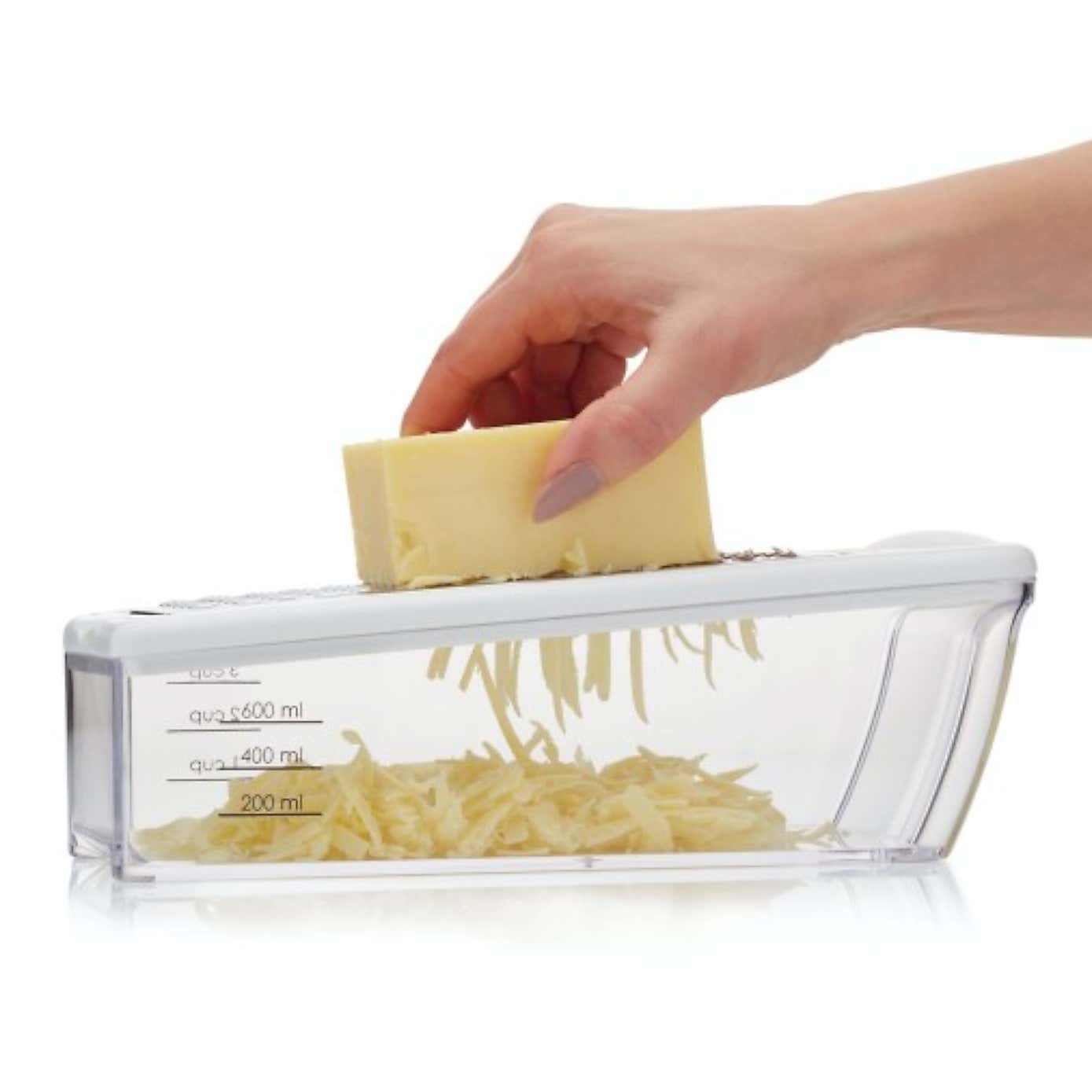 KitchenCraft Stainless Steel Cheese Grater with Container
