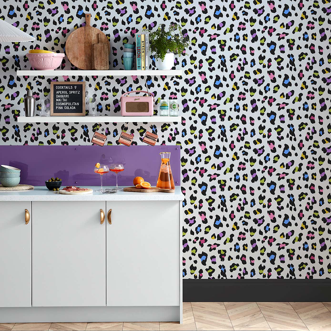 Big Cat Tutti Fruiti Wallpaper