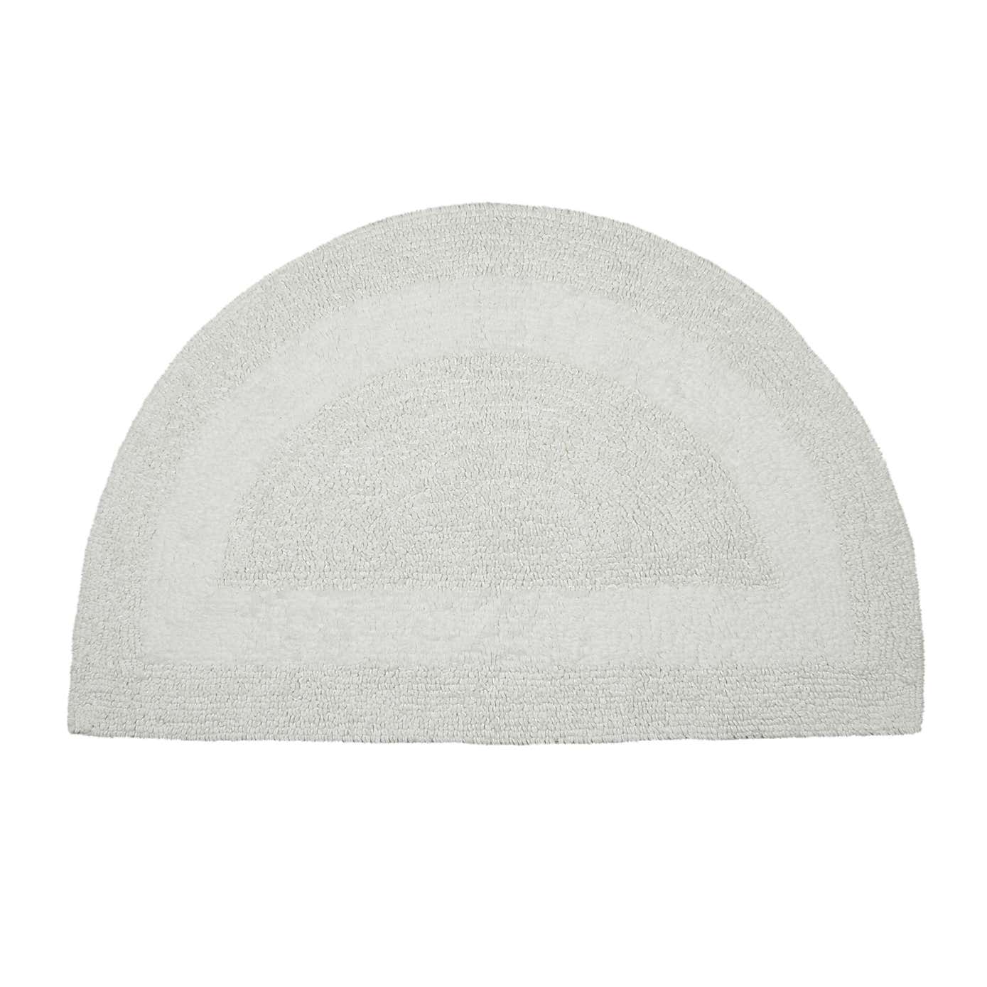 Super Soft Reversible Semi Circle Bath Mat