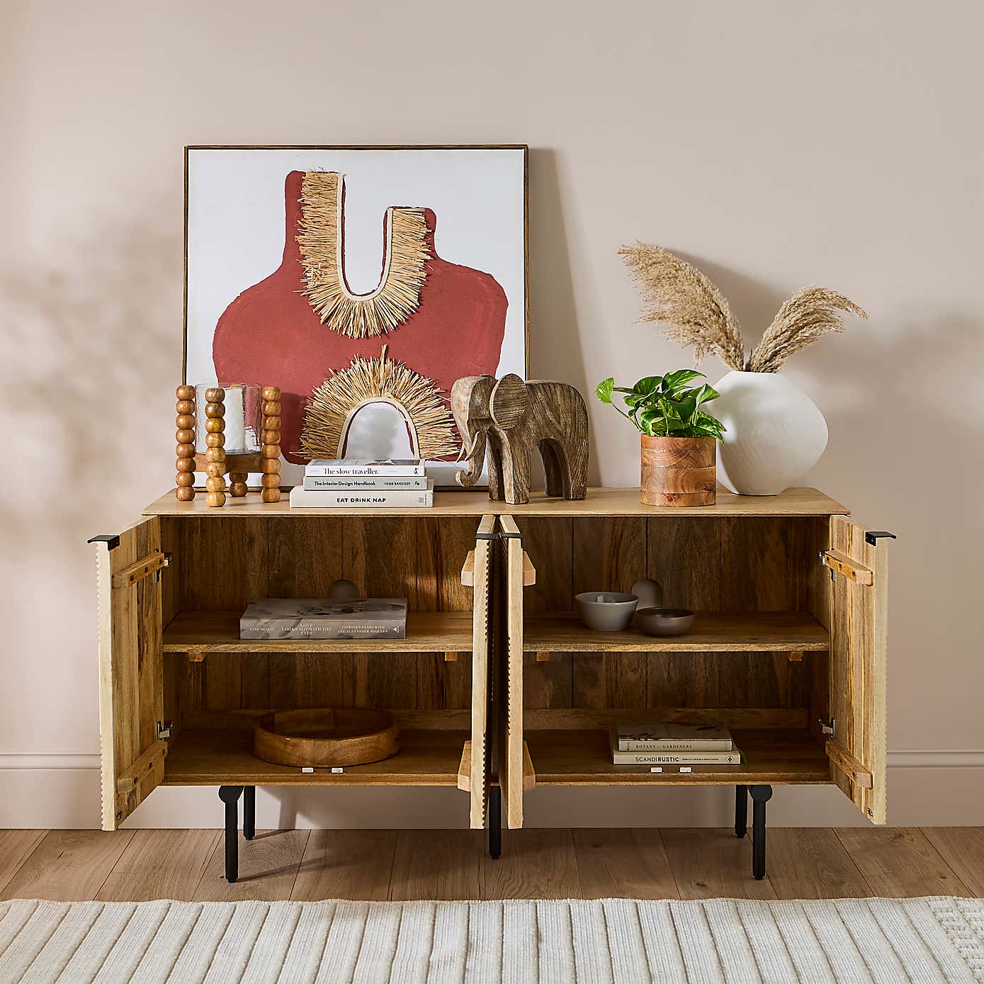 Spencer Large Sideboard, Mango Wood
