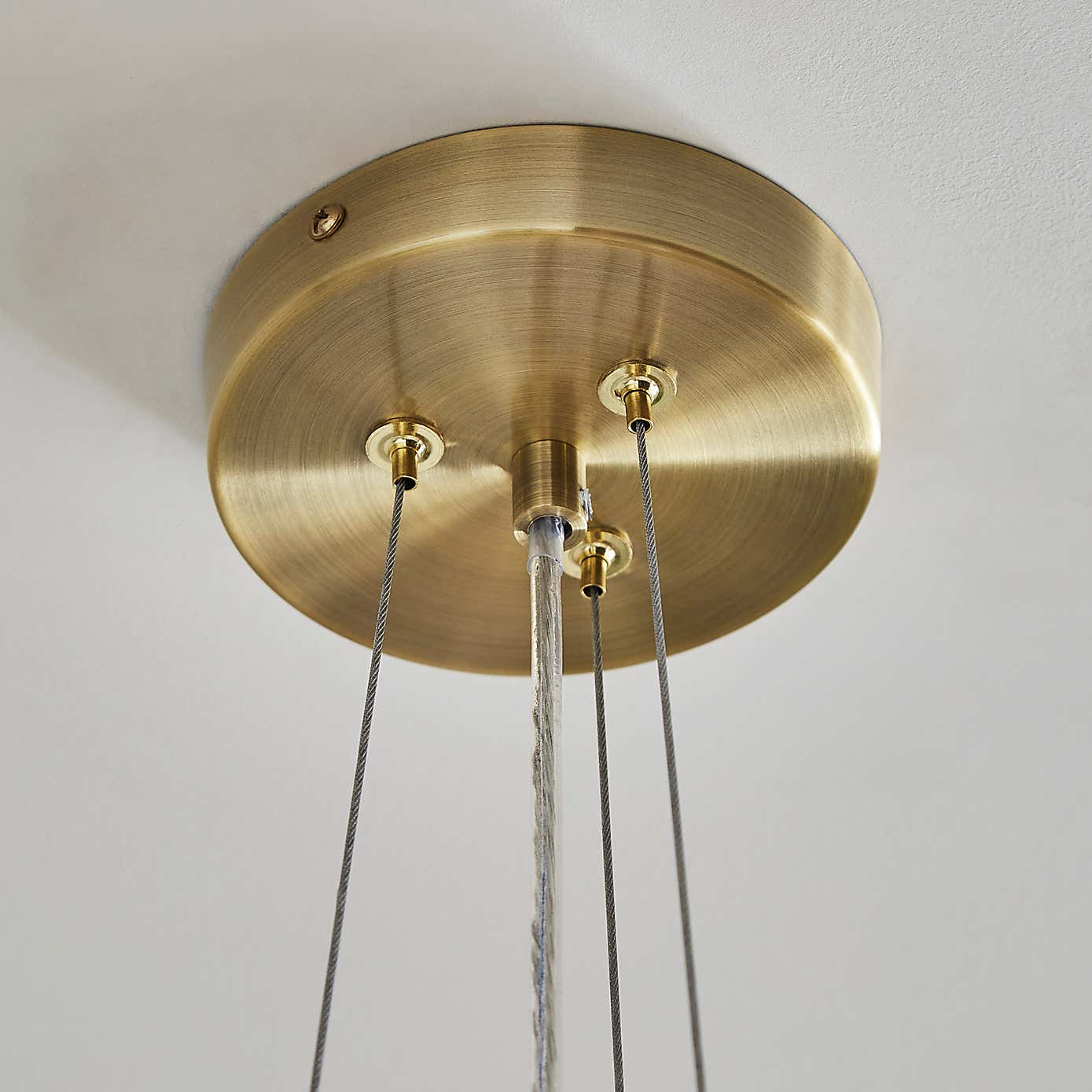 Spiralia 3 Light Glass Ceiling Light