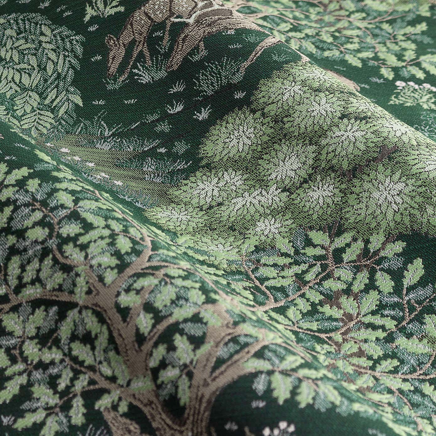 Morris & Co. The Brook Jacquard Pencil Pleat Curtains