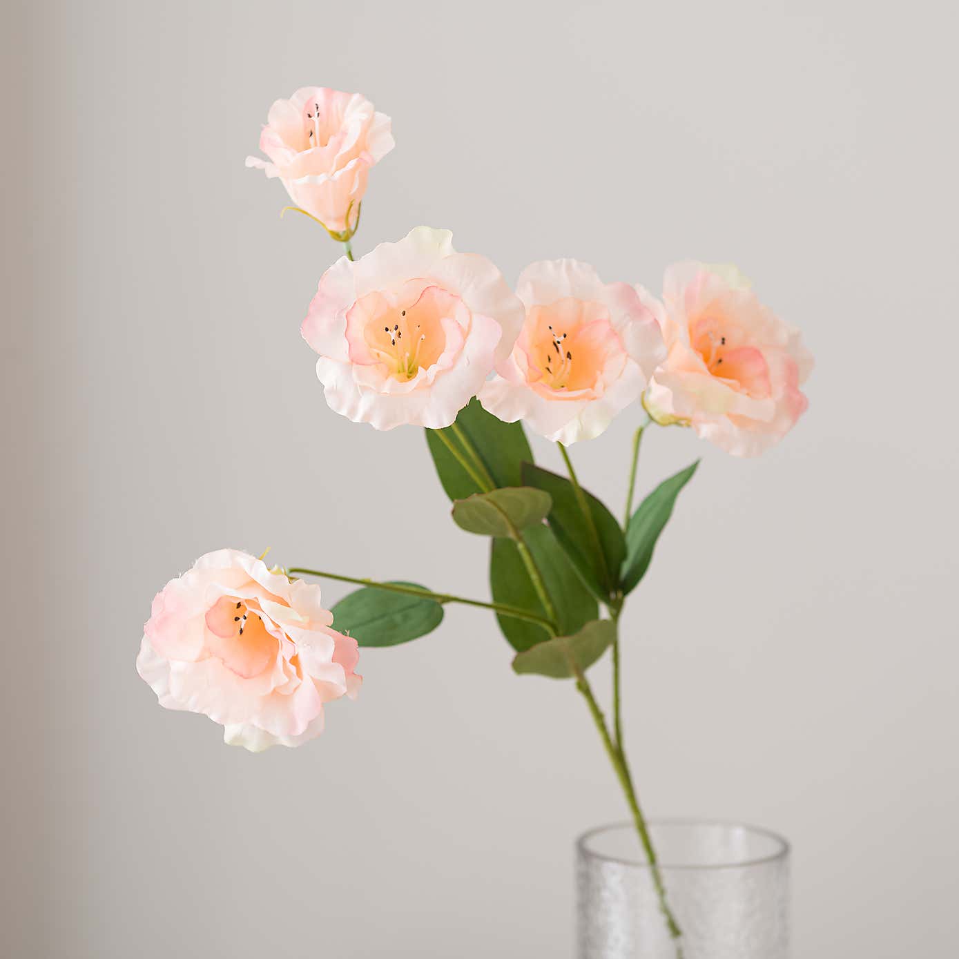 Artificial Peach Lisianthus