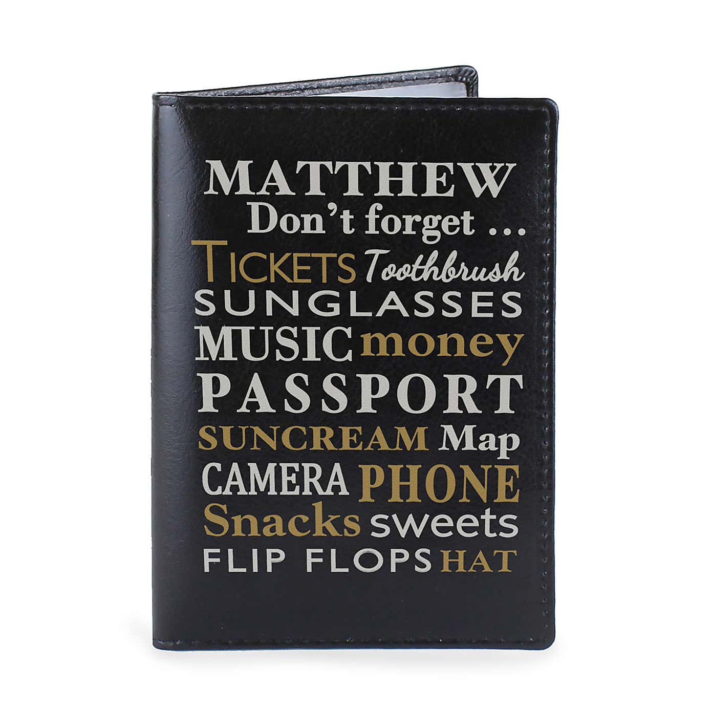 Personalised Don't Forget... Passport Holder