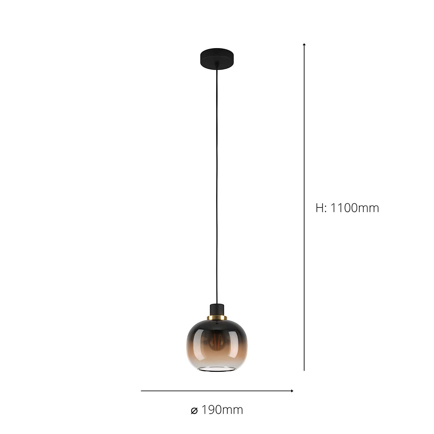 EGLO Oilella Adjustable Pendant Light