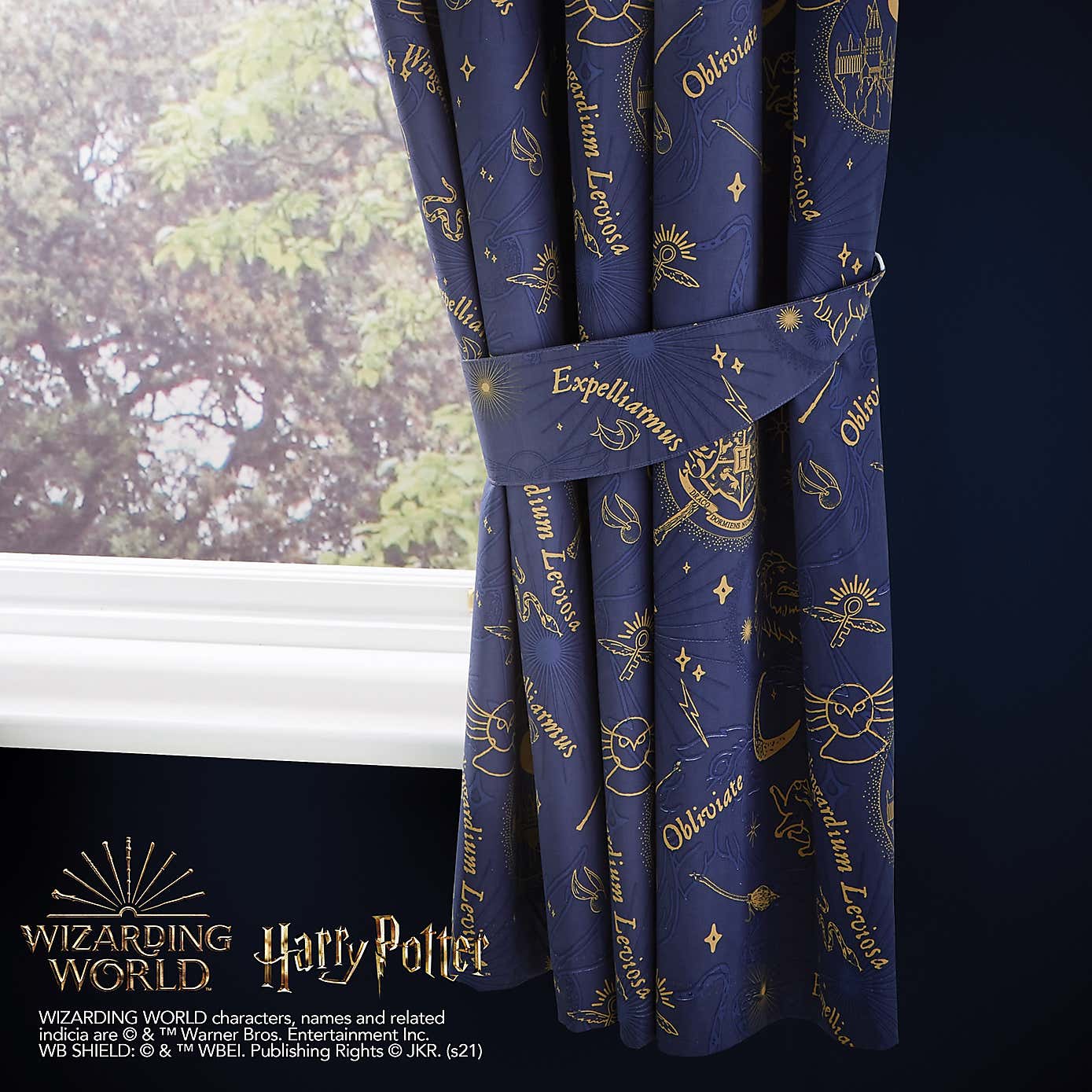 Hogwarts Blackout Pencil Pleat Curtains