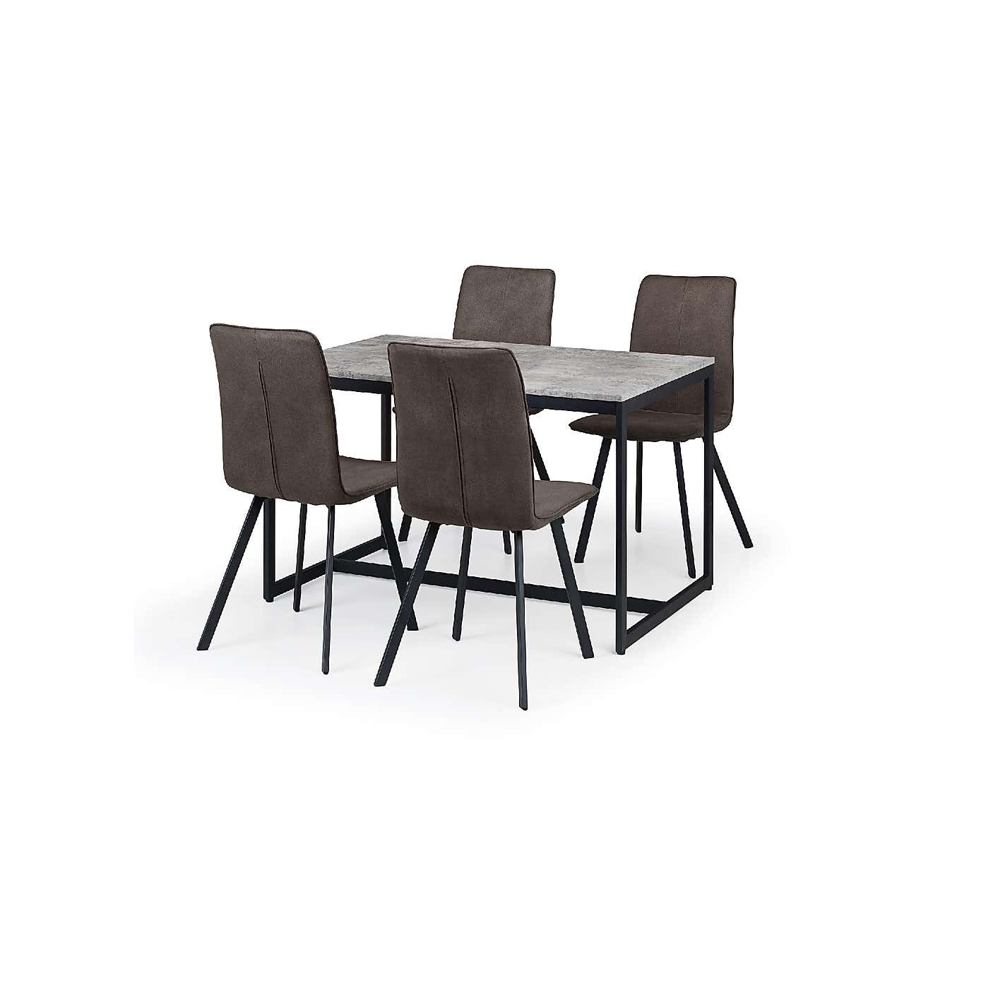 Monroe Set of 2 Chairs Charcoal