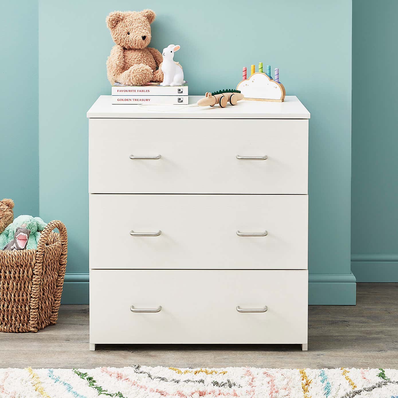 Babymore Caro 3 Drawer Chest & Changing Unit
