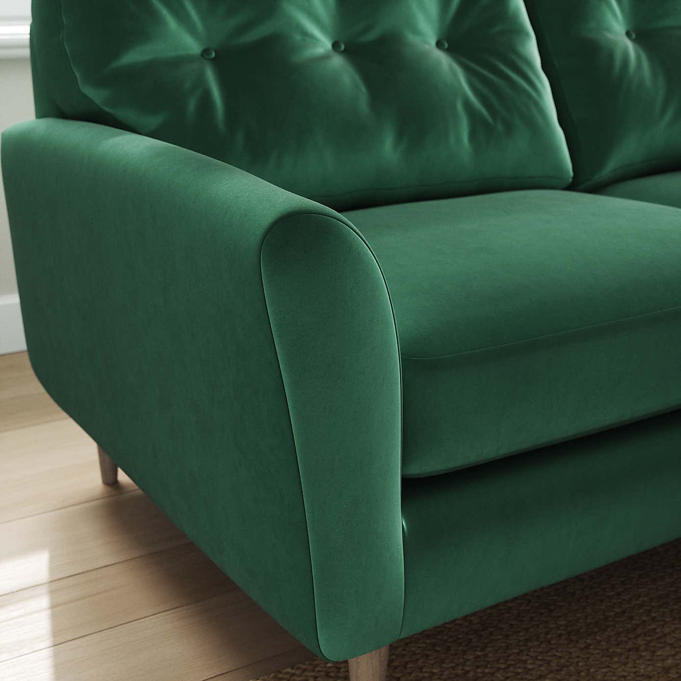 Sven Opulent Velvet Corner Chaise Sofa