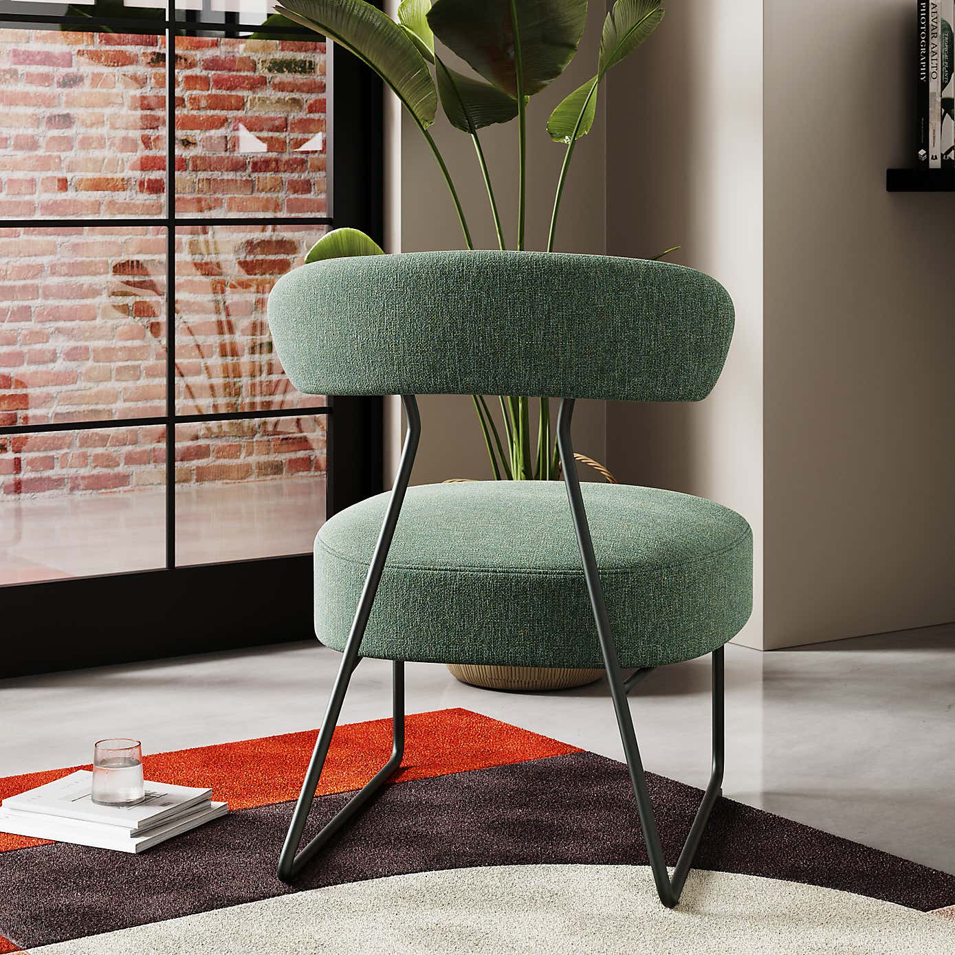 Percy Textured Weave Accent Chair